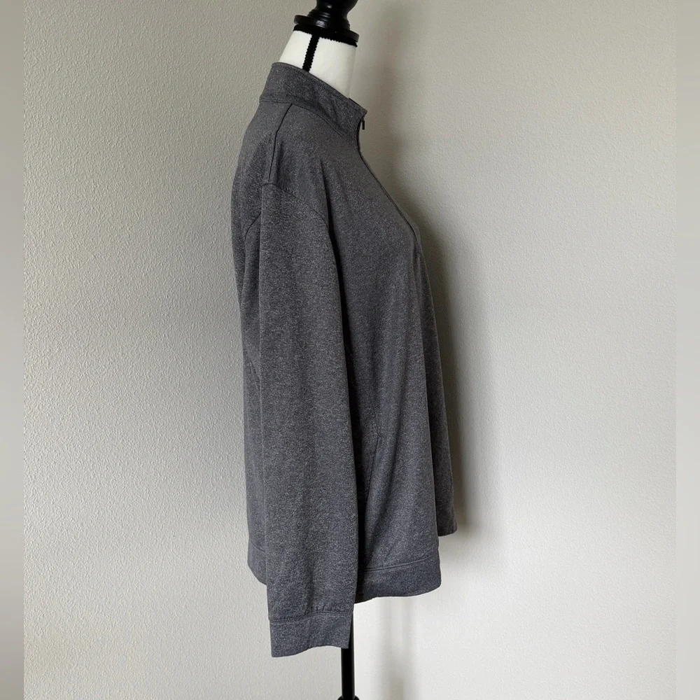 PGA Tour Gray Lightweight Quarter Zip Jacket
